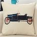 Produktbild MF 45,7 cm Antik Auto Vintage Fahrzeug Kissenbezug, Bedruckt Home Stuhl Rücken Taille Sofa Sitz Werfen Kissenbezüge (Stil 1) Stil 1