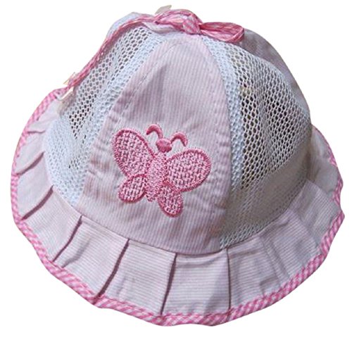 Malloom® baby Infant Kids Summer Hat Cap Butterfly Bow Visor Cap (Pink)
