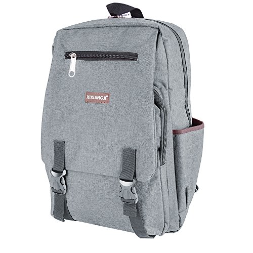 Preisvergleich Produktbild LITTHING Canvas Rucksack Laptoprucksack 35L Schulrusack Backpack Damen Herren Studenten Casual Daypack für Freitzeit Arbeit Campus Schule Reise Wandern Reisen Camping