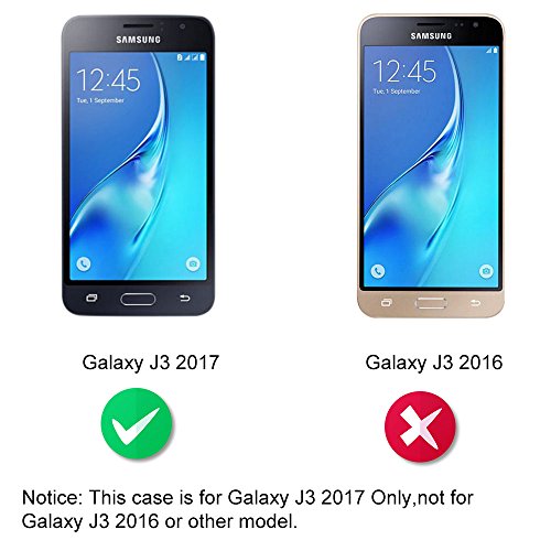 Dooki Galaxy J3 2017 Caja Dual Capa Rugged H brido resistente a los golpes duro caso resistente con soporte para Samsung Galaxy J3 2017 J330 A-02 Dooki Galaxy J3 2017 Caja Dual Capa Rugged H brido resistente a los golpes duro caso resistente con soporte para Samsung Galaxy J3 2017 J330 A-02