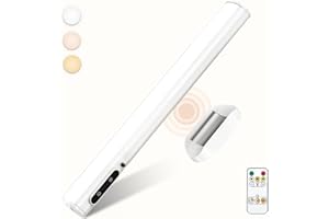 bravzurg Reglette LED Cuisine Rechargeable USB, 4000mAh Lampe Murale Sans Fil, Barre Eclairage Tableau Magnetique avec Télécommande, Lumiere a Pile pour Placard, Interieur, Vitrine, Armoire, Meuble