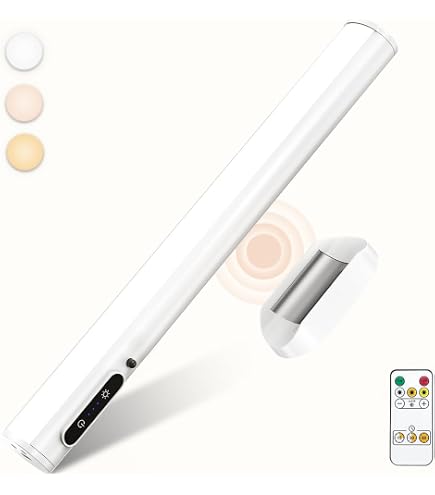Moslumin Reglette LED Cuisine Rechargeable USB, 4000mAh Lampe Murale Sans Fil, Lumiere Aimantée