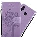 Produktbild Huawei P20 Lite Hülle, Tasche aus Kunstleder Wallet Case - Schutzhülle [Standfunktion] [Magnetverschluss] [Kartenfächer] [Handschlaufe] Flip Cover Bookstyle handy hüllen , PU Leder-Tasche für Huawei P20 Lite Lederhülle (Hellviolett)