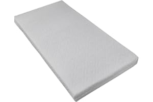 Tutti Bambini Deluxe Eco Fibre Cot Bed Mattress (60 x 120 cm) - Breathable Hypoallergenic Cot Bed - Made From 100% Eco-Friendly Polyester Fibre