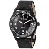 Victorinox Swiss Army Herren-Armbanduhr AirBoss Mechanical Black Edition Analog Automatik Textil 241720