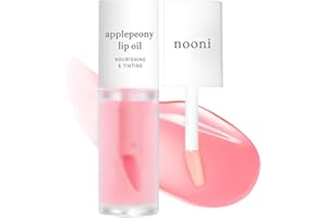 NOONI Korean Lip Oil - Applepeony | Long-Lasting, Moisturising, Plumping, Revitalising for Dry Lips, Waterproof, No Peel Off, Hydrating, Nourishing Crystal Clear, Stocking Stuffers 0.12 FL Oz