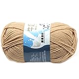 100 nuevo y de alta calidad. Suave Suave Leche de algodón natural de la mano de tejer lana de lana bola del hilado del bebé para naves de color caqui