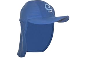 Kidz Swimmers Boys Blue Surf Sun Protection Legionnaire Cap UPF 50+ (Available in 3 Sizes)