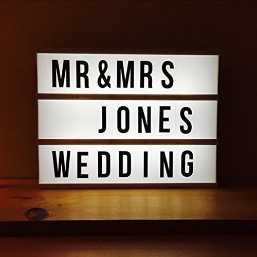 Nsrzhp A4 Size Light Box Light Up Your Life DIY Free Combination Cinematic Lightbox/Letter Box with LED Light