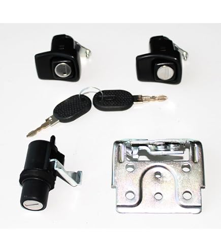 Kit Serrature Fiat Panda Modello 141 (1986-2003) | Porte DX/SX, Cofano E Cilindretto Avviamento, 4 Chiavi