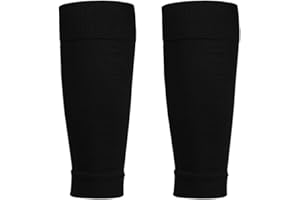 UPINWENUP 1 Pair Football Sock Football Sock Sleeves for Men Black Soccer Shin Guards Sleeves Football Sleeve Socks for Football Games Beginner