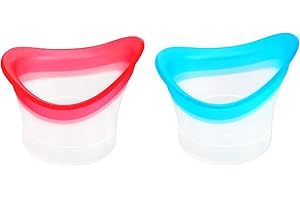 YIMEIZHIGUANG Eye Bath Cup & Silicone Eye Wash Set - Reusable Dry Eyes Relief Wash Kit, Portable Eye Rinse Cup for Makeup Removal, Irritation Soothing and Tired Eyes Refresh(2 Pack)