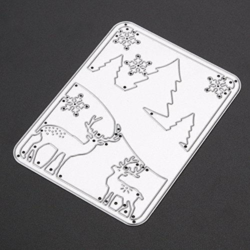 Amazingdeal365 2 Rehe Metall Form Schablonen Schneiden DIY Dekor Sammelalbum Karten Buchzeichen Lesezeichen als Geschenk für Freunde Geburtstag Kinder,Kindergarten Hobby Schule Handarbeit Unterricht usw. Ein tolles Geschenk! (Meerjungfrau) - 3