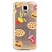 Produktbild MUTOUREN TPU Case-für Samsung Galaxy S5 Schutzhülle/Hülle/Handyhülle-Silikon-Kasten-Abdeckungsschutz - Ultra dünn Durchsichtig Kristall Anti-scratch Drucken Handycover-Hamburger und Französisch frites