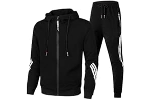 HICKMONBER Otoño Invierno Nuevo unisex Conjunto Chándal Hombre,Chandal Hombre Completo Originales,Deportivo Largo 2 Piezas Chandal con Capucha Original,unisex sudaderas con capucha y conjuntos de pantalones
