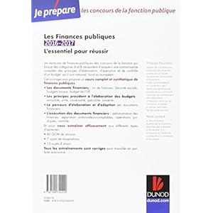 Les finances publiques 2016-2017 - L'essentiel pour réussir - catégories A et B Livre en Ligne - Telecharger Ebook