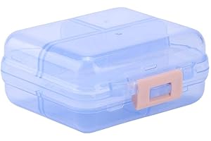 ZERODIS Pudełko na pigułki Organizer na pigułki Tygodnik 7 przegródek Przenośna tabletka medyczna Organizer w pudełku na pigułki Witamina pigułek (niebieski)