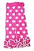 Baby Toddlers Girls Leg Warmers Pack of 3 PINK RED GIFT SET (Red Pink Polka Stripes)