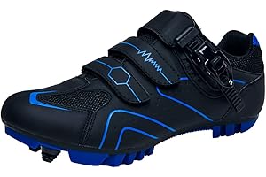 YOUNGTIE MTB Cycling Shoes for Men Women Mountain Bike Shoes Breathable Compatible Riding Racing SPD Cleats and Lock Pedal