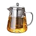 Produktbild Glas Teekanne mit Edelstahl Infusor, Borosilikatglas Teekanne Wasserkocher Krug Teekocher für lose Tee - 750ml