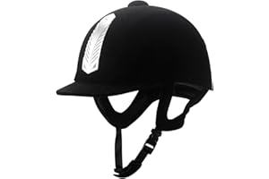 DOSLILYY Equestrian Helmet Velvet Horse Riding Hat Sport Helmets With CE Certification For Men Women Children, Equestrian Safety Hat, Horse Riding Helmet (Head Circumference: 52-62cm)