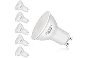 Aigostar - Bombilla LED GU10, 8W, Luz blanca fría 6500K, 640lm, Bajo consumo, no regulable - Paquete de 5 Unidades