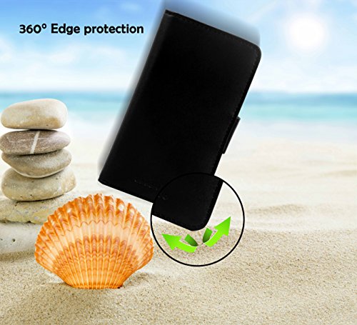 Cadorabo  Premium       Book Style Funda Estilo Cartera para LG Google Nexus 4  en   xido de Negro