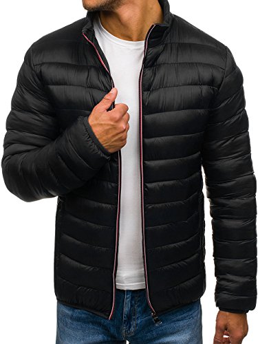 BOLF Herren Sweatjacke bergangsjacke Herren Steppjacke J.STYLE JS505 Schwarz L [4D4]