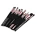 DDLBiz 20pcs Make Up Sets Soft Powder Foundation Eyeshadow Eyeliner Lip Makeup Brushes (Color 1)