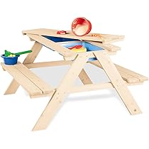 Funda Impermeable Para Mesa De Picnic Infantil - Tela Oxford 420D, Anti-UV, Anti-viento, 100x45/90x30/57 Cm