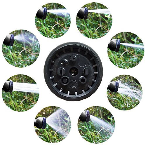 Tespressolife Gartenschlauch Erweiterbar Bewässerung Stretch Schlauch mit 8 Funktion Spray-Düse Waschmaschine für Bewässerung Waschen Reinigung - 8