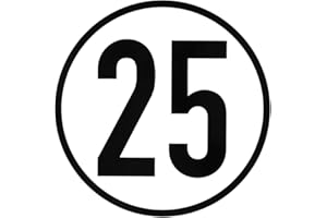 KR AGRAR Geschwindigkeitsschild | Blech | geprägt | 25 km/h | Schild | Höchstgeschwindigkeit | Tempo | Anhänger | Zugmaschine | Landwirtschaft