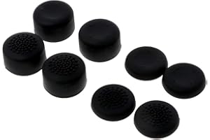 MAJEN Lot de 8 poignées de pouce en silicone souple pour manette de jeu - Capuchons de manette de jeu pour manette de jeu - Bouton arrière - Extension de manette de jeu - Télécommande