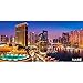 Produktbild Puzzle 4000 Teile - Panorama - " Marina Pano - Dubai " - inkl. Name - Hafen Skyline Küste - City / Panoramapuzzle - Bild - Stadt Vereinigte Arabische Emirate - VAE - UAE / Meer - Burj Khalifa - Wüste - Fountains / Yacht - Reise / Luxus - Promenade / Boote - Urlaub Großstadt - anspruchsvoll Erwachsene / Kinder - Persischer Golf - Nacht / Creek - Fluss - Fountains / Burj al Arab - Emirates Towers