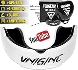 ✔  versátil se puede utilizar - la boca Protección es ideal para MMA, boxeo, BJJ, no GI kimono de Jiu Jitsu, Muay Thai, anillos, Krav Maga, Karate, Judo y otros tipos de deportes de lucha pero también para baloncesto, hockey, hockey sobre hielo, fútbol y para los Pogo en Heavy Metal de conciertos. además puedes Protección de los dientes como picadura ferrocarril para la noche utilizar. él es adultos (para adultos), para hombre, mujer y niños (Junior) adecuado.