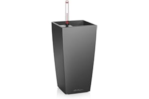 Lechuza Donica, System Nawadniania, Maxi-Cubi Antracyt Metalik, 18053