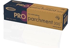 PROWRAP | Silicone-Coated Baking Parchment Roll | 300mm x 50m | Non-Stick, Greaseproof & Freezer Safe Baking Paper | Compostable & Biodegradable | for Home Baking, Cooking & Catering Kitchens