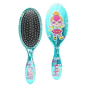 Wet Brush Lol Dolls Original Detangler Brush - Neon QT - Ultra-Soft IntelliFlex Bristles Glide Through Tangles with Ease - Pain Free Comb for Women, Men, Boys and Girls