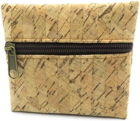 Natural cork handmade coin purse coin bag vegan cork women wallet Wooden vintage BAG-146 from Portugal