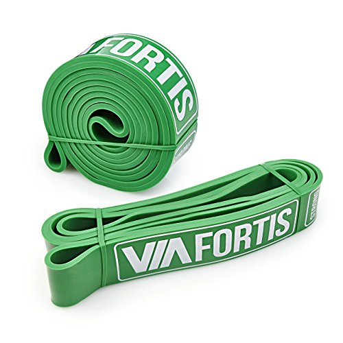 VIA FORTIS Premium Fitnessbänder mit Tasche und Übungsanleitung – Klimmzug-Band für CrossFit Calisthenics oder Freeletics Workout – Resistance Band / Widerstandsband in verschiedenen Größen - 2