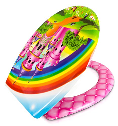 Premium WC Sitz mit Absenkautomatik – „Prinzessin“ Design – Toilettendeckel aus Duroplast inkl. Montagesatz – VENKON - 5