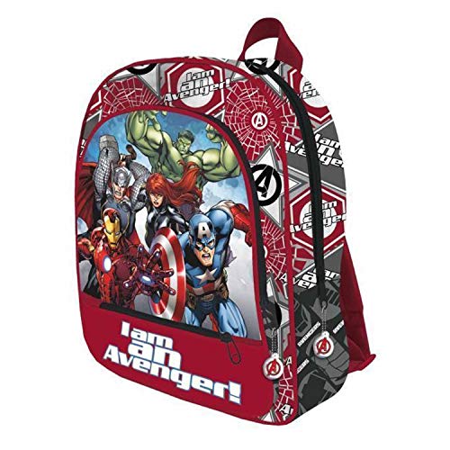 Los Vengadores- Mochila Adaptable 41cm, Color Rojo (Astro Europa AST4005)
