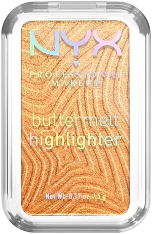 NYX Professional Makeup Illuminante In Polvere, Per un Look Luminoso, Effetto Glow e Finish Perlato, Formula Ultra Sfumabile, Buttermelt Highlighter, shade: 30 Butta Bling, 5 g