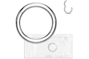 WARRIOR STERILE Piercing Anillos Piercing Anillo Acero Quirúrgico Segment Ring Clicker Segmento Anillo para Oreja Tabique Nariz PYS-026