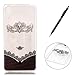 Produktbild CaseHome Silicone Gel Sony Xperia X Hülle(Mit Frei Tippen Sie Auf Stift) Transparent Weiche Silikon Schutzhülle,Weicher Flexibel Klar Gel Silikon TPU Hülle Superdünn Stoßfest Tasche Telefon-Kasten Schutz Tasche Schutzhülle Durchsichtig Handyhülle Silikon Case Schale für Sony Xperia X with Unique Black Pattern Design-Feather Mask
