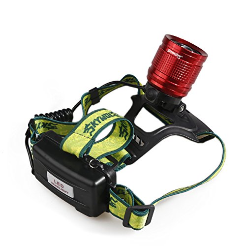 humefor LED Scheinwerfer Laser Scheinwerfer USB wiederaufladbar 18650 5800 mAh Helm Licht für Outdoor Angeln Jagd - 8