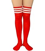 FSSTUD Overknee-Socken Damen - Gestreifte Baseball-Strümpfe In Grün-Weiß