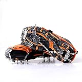 ✔【CRAMPONES ANTIDESPASO MULTIUSOS】 Adecuados para hombres y mujeres, adecuados para zapatos de senderismo, zapatos de entrenamiento, pesca y botas con aislante. Adecuado para adolescentes, adultos y personas mayores de cualquier edad. Cuando obtiene los clips de hielo para sus zapatos, puede disfrutar de todas las actividades de clima frío, como el senderismo y la escalada en hielo, el campamento, la pesca y el senderismo en la nieve.
