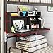 Produktbild WENJ-DESK Klappbarer Computertisch, Kann Angehoben und Gesenkt Werden, mit Einem Zahlenschloss, Geeignet Für Schlafsaal Etagenbetten/Zuhause / Büro,Blackwalnut(Lower),Lock