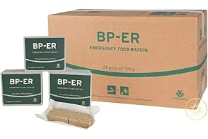 LEBENSKRAFT BP-ER - Razione alimentare d’emergenza, scatola da 24 x 500 g, cibo a lungo termine, pronto da consumare